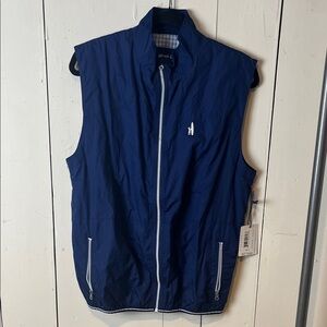 Johnnie-O Men's Navy Blue Performance Vest size S